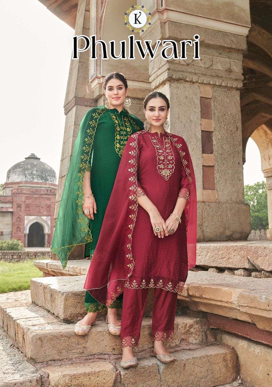 Kalki Fashion-phulwari-pure-viscose-emboidery -work-fancy-kurti-silk-laces-work-pant-organza- Scaleping-work-dupatta-Poster